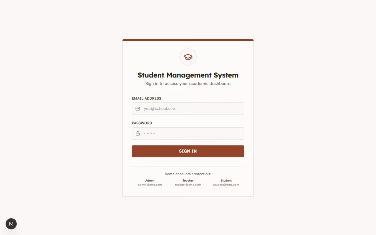 Student Management System QA Playwright